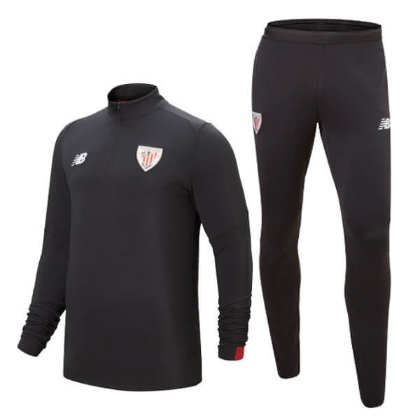 Trainingsanzug Athletic Bilbao 2019-20 Schwarz Fussballtrikots Günstig